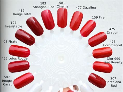 Chanel 581 Cinema & Fifty Shades of Red | Bright red nail polish, Essie ...
