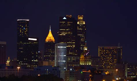 Atlanta Georgia At Night Free Stock Photo - Public Domain Pictures