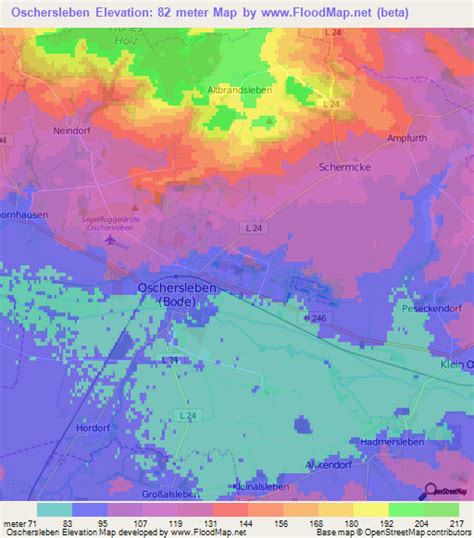 Elevation of Oschersleben,Germany Elevation Map, Topography, Contour