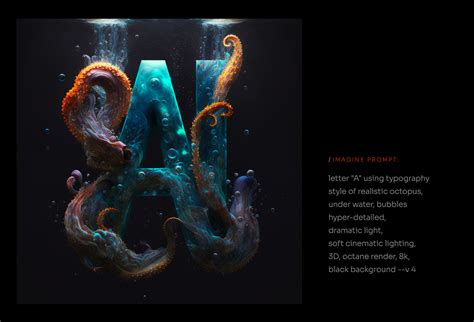 alphabet of AI-art on Behance