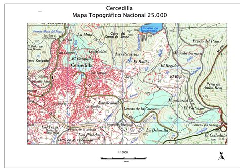 geotiza: Mapa topográfico de Cercedilla