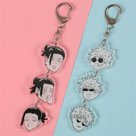 Jujutsu Kaisen Keychains - Funny Long Keychain Gojo Satoru Geto Suguru Collection | Jujutsu ...