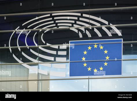 European Parliament logo, Brussels Stock Photo - Alamy