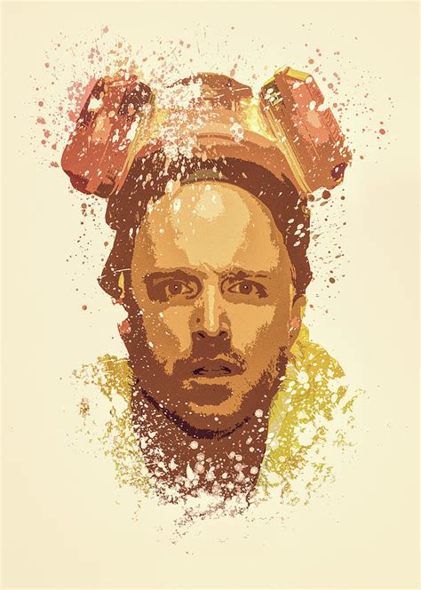 Jesse Pinkman, Breaking Bad splatter painting Painting by Milani P