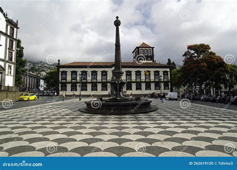 Funchal, Madeira Portugal, Circa October 2022: Huge Administration Building Downtown Funchal ...