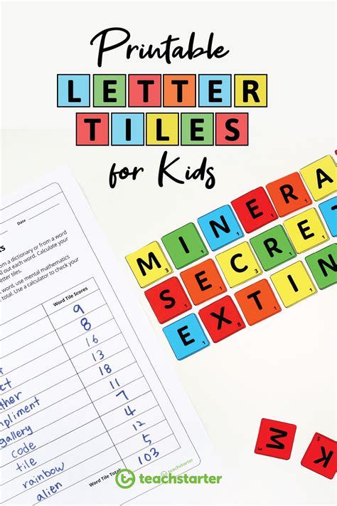 Printable Letter Tiles