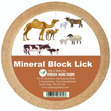 Mineral Lick Blocks For Goat And Cattle Packaging Size: 2 Kg, Animal ...