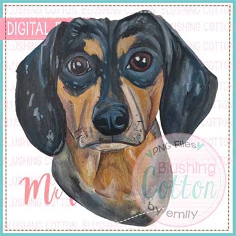 Weenie Dog Watercolor Design PNG Artwork Digital File for - Etsy