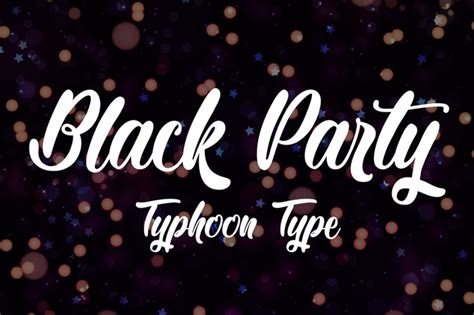 Black Party Font | Designed by Typhoon Type - Suthi Srisopha