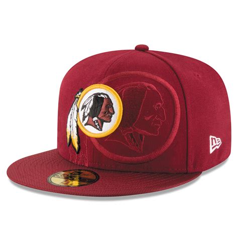 New Era Washington Redskins Burgundy 2016 Sideline Official 59FIFTY Fitted Hat