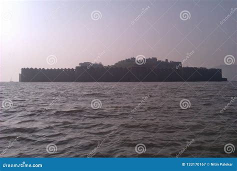 Sea View of Murud Janjira Fort Stock Image - Image of view, janjira ...