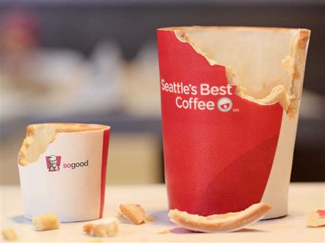 KFC is launching edible Coffee Cups! - ELMENS