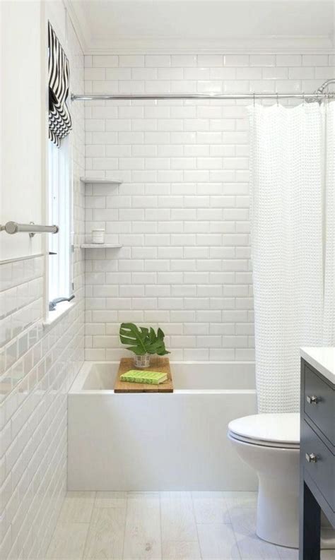 30+ Stunning White Subway Tile Bathroom Design — Freshouz Home & Architecture Decor | Beveled ...