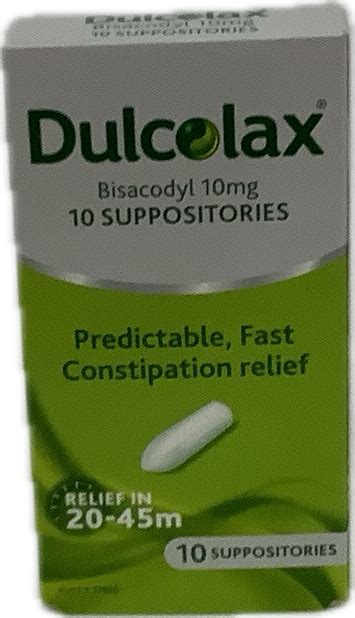 Dulcolax 10mg 10 Suppositories Constipation Relief