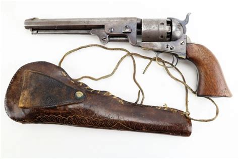 Colt 1851 Navy Revolver with Holster / Sold | Civil War Artifacts - For ...