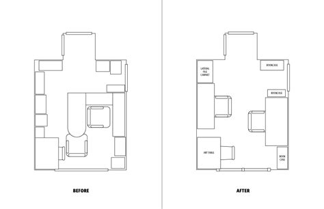 Office Before & After Diagram – BILL CWIEKALO | design & production