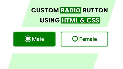 Create Custom Radio Button Using Html Css Youtube - Vrogue