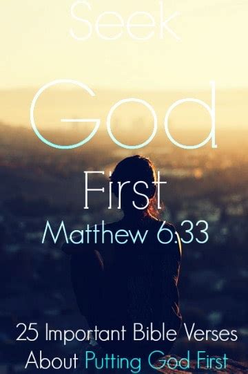 25 Important Bible Verses About Putting God First