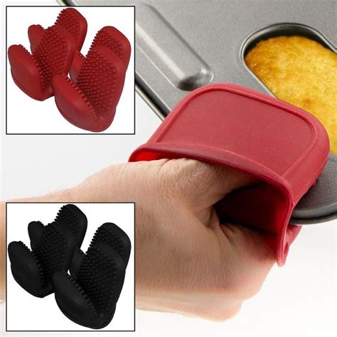 kitchen Set of 4 Heat Resistant Silicone Pot Holders – Handles 500°F! | Silicone pot holders ...