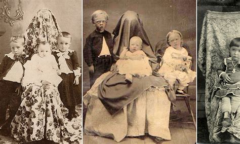 Extraordinary photos capture 19th century fad for draping mum in a ...