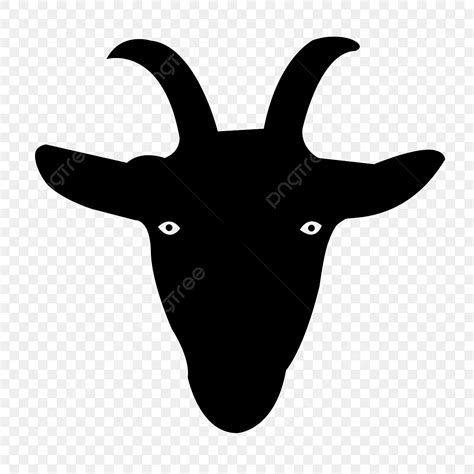 Goats Silhouette Transparent Background, Goat Face Silhouette Vector Icon Eps, Face Icons, Icons ...