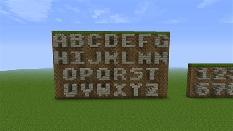 Minecraft Letters and Number Blocks Tutorial