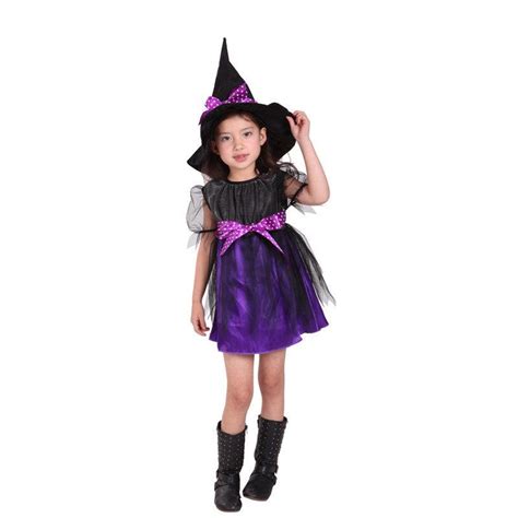 Witch Costume Outfit Dress For Kids