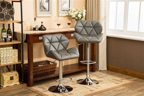 Roundhill Furniture Glasgow Contemporary Tufted Adjustable Height ...