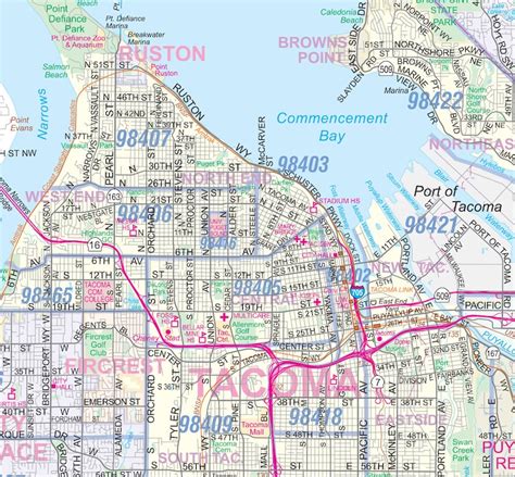 Greater Seattle-tacoma Detailed Region Wall Map 2 Large - Etsy