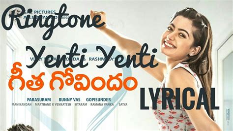 Yenti Yenti Song | Lyrical Ringtone | Geeta Govindam | Free Download Chords - Chordify