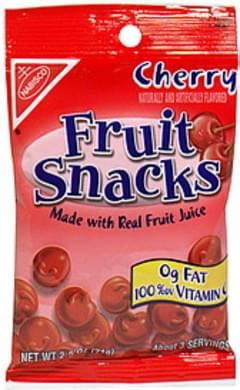 Nabisco Cherry Fruit Snacks - 2.5 oz, Nutrition Information | Innit