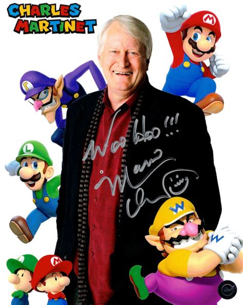 Charles Martinet Super Mario Autographed Characters 8x10 – Icon Autographs