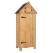 NIKOU Fir wood Arrow Shed with Single Door Wooden Garden Shed Wooden ...