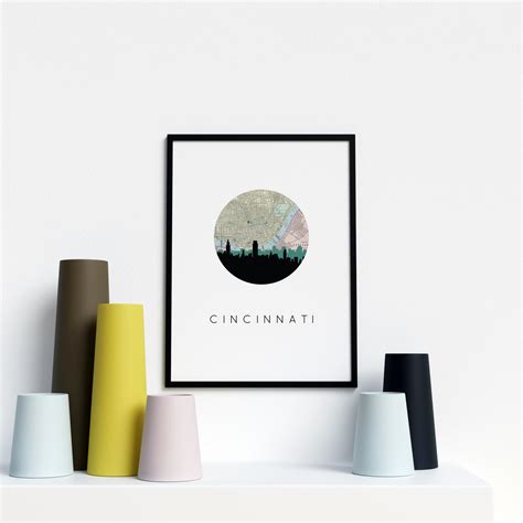 Ohio city map art Ohio state art print city map art | Etsy