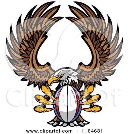 Bald Eagle Flying with a Rugby Ball in Its Talons Posters, Art Prints ...