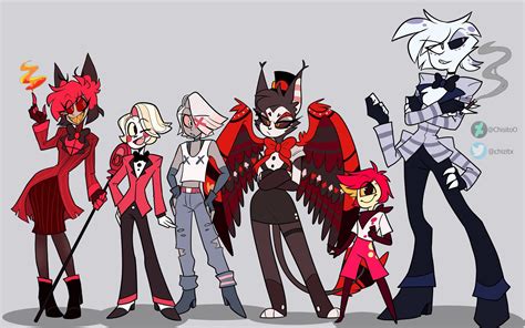 Hazbin Hotel Genderben | Hotel art, Character design, Anime furry