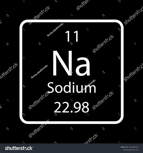 Sodium Symbol Chemical Element Periodic Table Stock Vector (Royalty Free) 2207883239 | Shutterstock