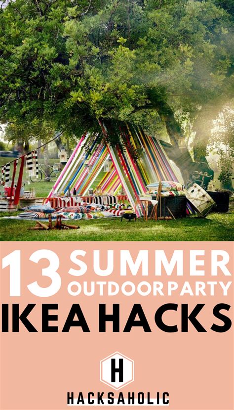 13 Summer Ikea Hacks for your Outdoor Party - Hacksaholic | Ikea hack, Outdoor party, Summer ...