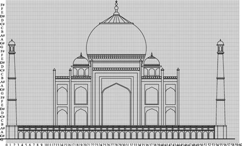 Taj Mahal fitted in 2D musical grid | Download Scientific Diagram