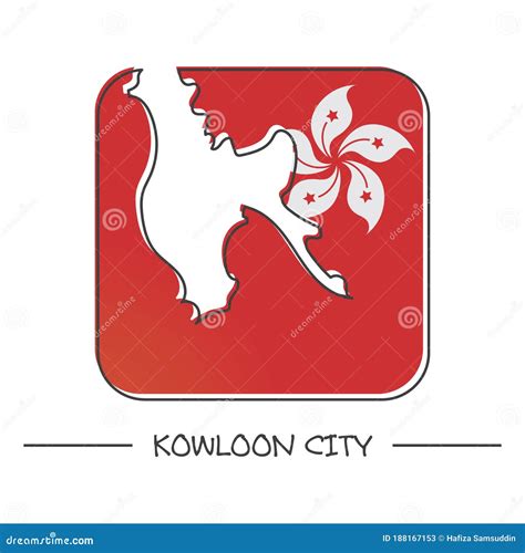 Map of Kowloon City. Vector Illustration Decorative Design Stock Vector ...