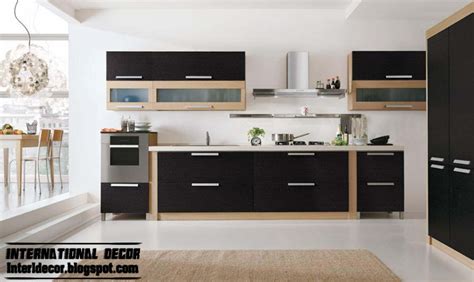 Interior Design 2014: Modern black kitchen designs, ideas, furniture, cabinets 2014