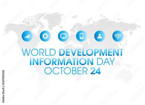 vector graphic of world development information day good for world development information day ...