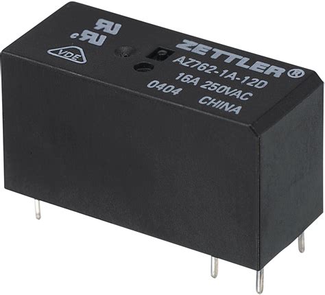 Zettler Electronics AZ762-1A-6DE PCB relay 6 V DC 16 A 1 maker 1 pc(s) | Conrad.com