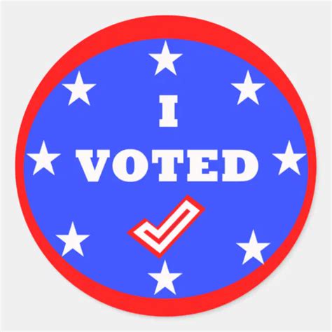 I VOTED STICKERS | Zazzle