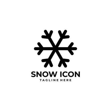 snow logo icon vector isolated 16927644 Vector Art at Vecteezy