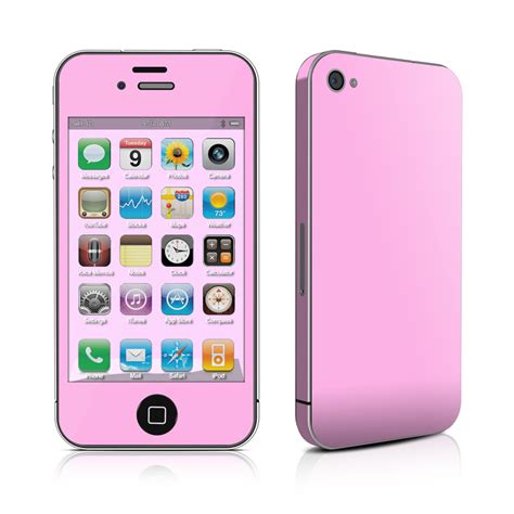 Solid State Pink iPhone 4 Skin - Covers iPhone 4s for custom style and ...