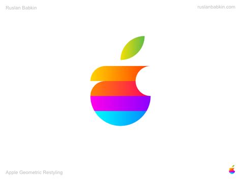 Apple Geometric Restyling by Ruslan Babkin on Dribbble