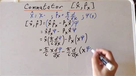 Commutator: linear momentum and position - YouTube