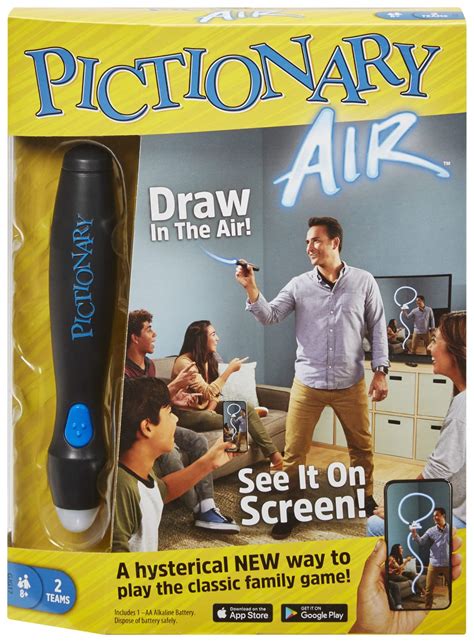 Buy Mattel Games Pictionary Air - Family Drawing Board Game That Links ...