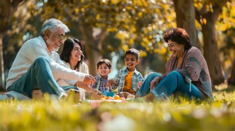 Premium Photo | Outdoor Family Picnic and Games